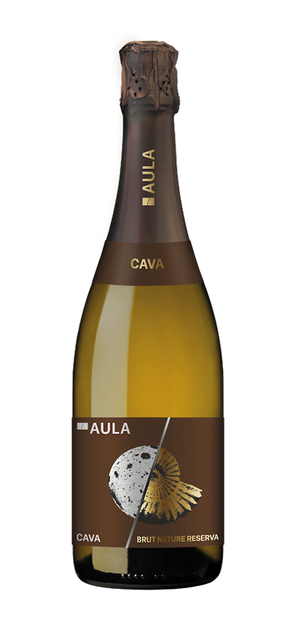 Dry sparkling wine Aula cava brut nature reserva 12% 0.75l