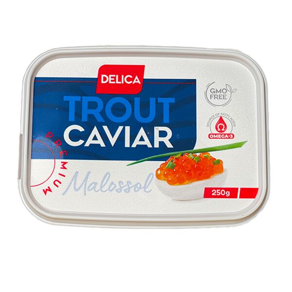 Delica trout roe produced in Finland, 250g