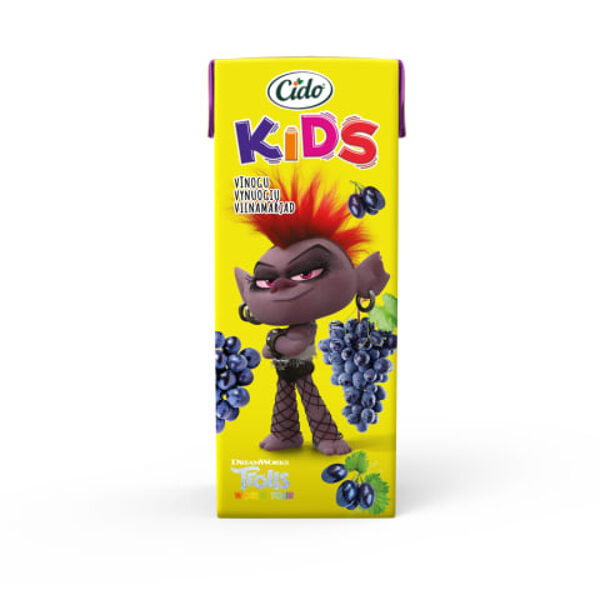 CIDO Kids Trolls Виноградный нектар, 0,2 л