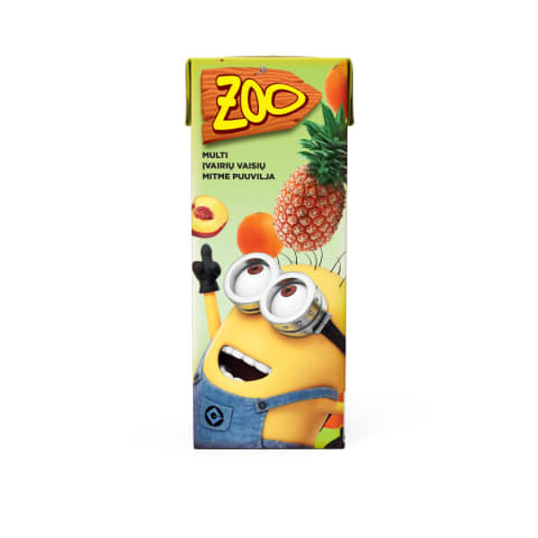 ZOO Minions Мультифруктовый сокосодержащий напиток, 0,2 л