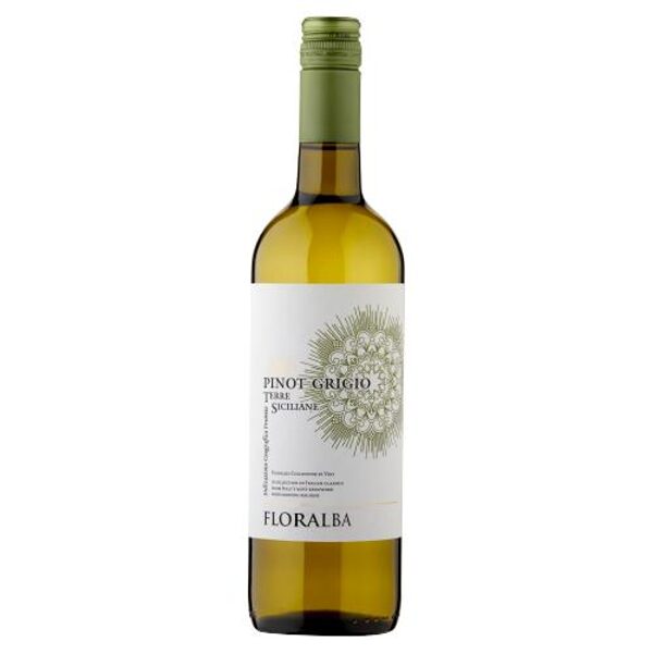 Dry white wine Floralba Pinot Grigio Terre Siciliane 12.5% 0.75l